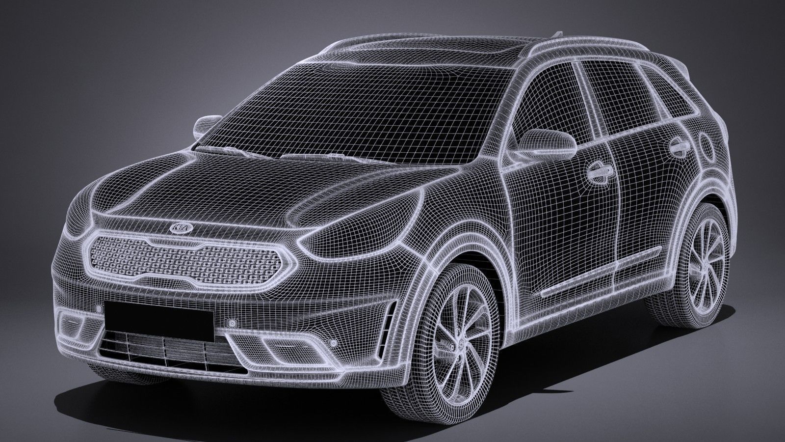 Kia Niro 2017 3D model_12