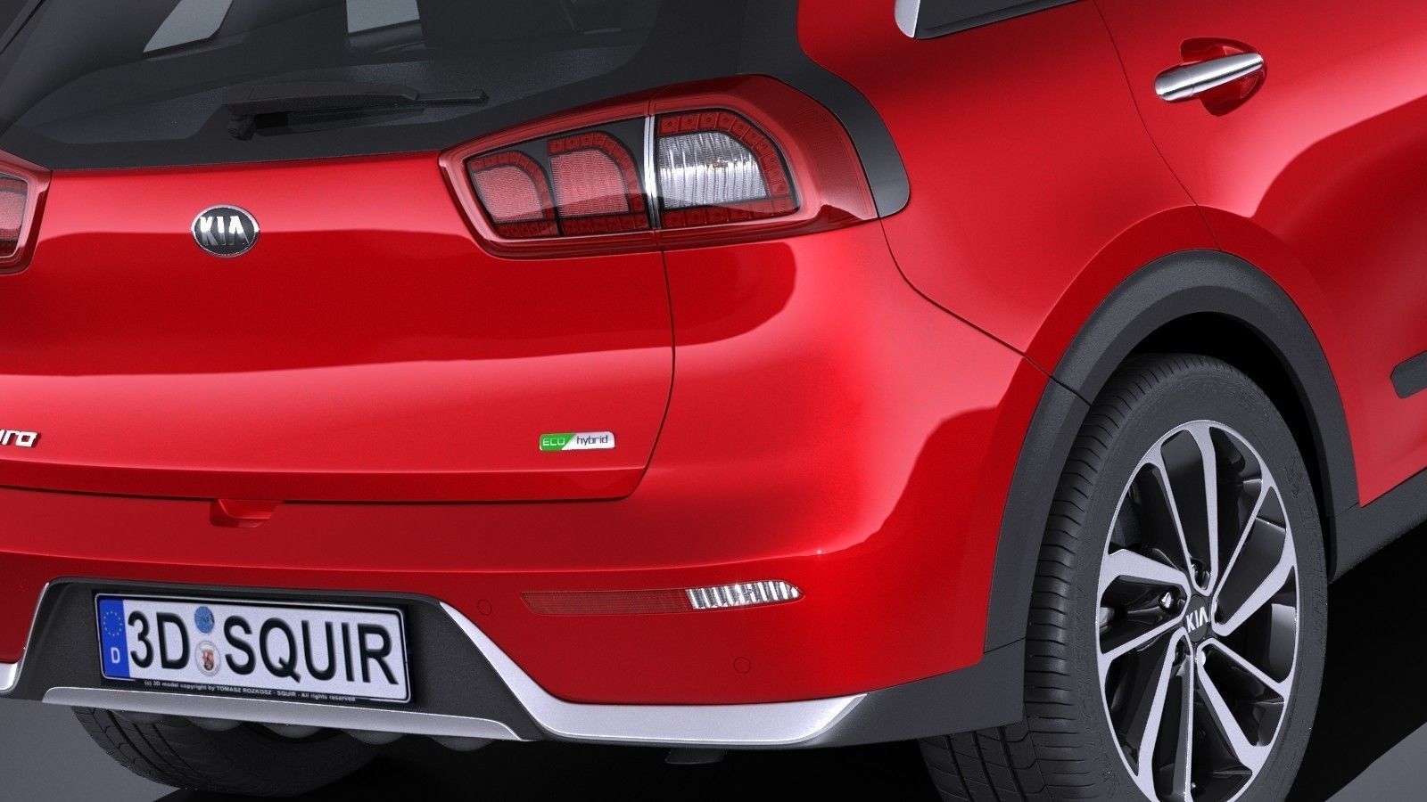 Kia Niro 2017 3D model_3