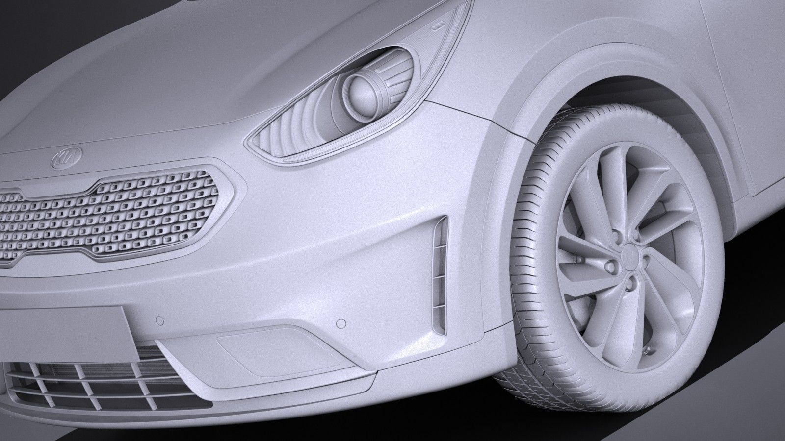 Kia Niro 2017 3D model_9