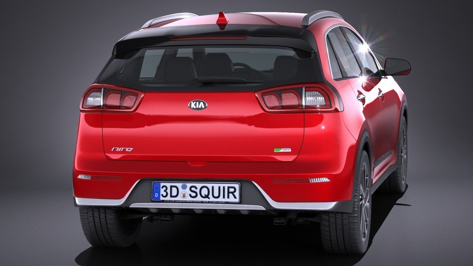 Kia Niro 2017 3D model_4