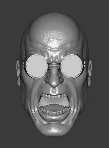 DC MISTER FREEZE FROM BATMAN EXPRESSIONS 3-PACK HEADSCULPT 3D print model_7