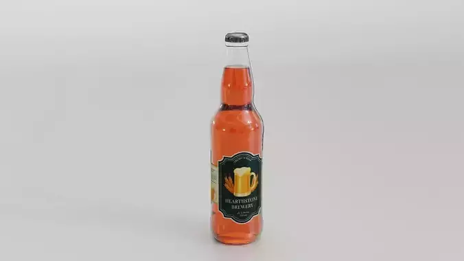 Hearthstone Brewery Beer Bottle