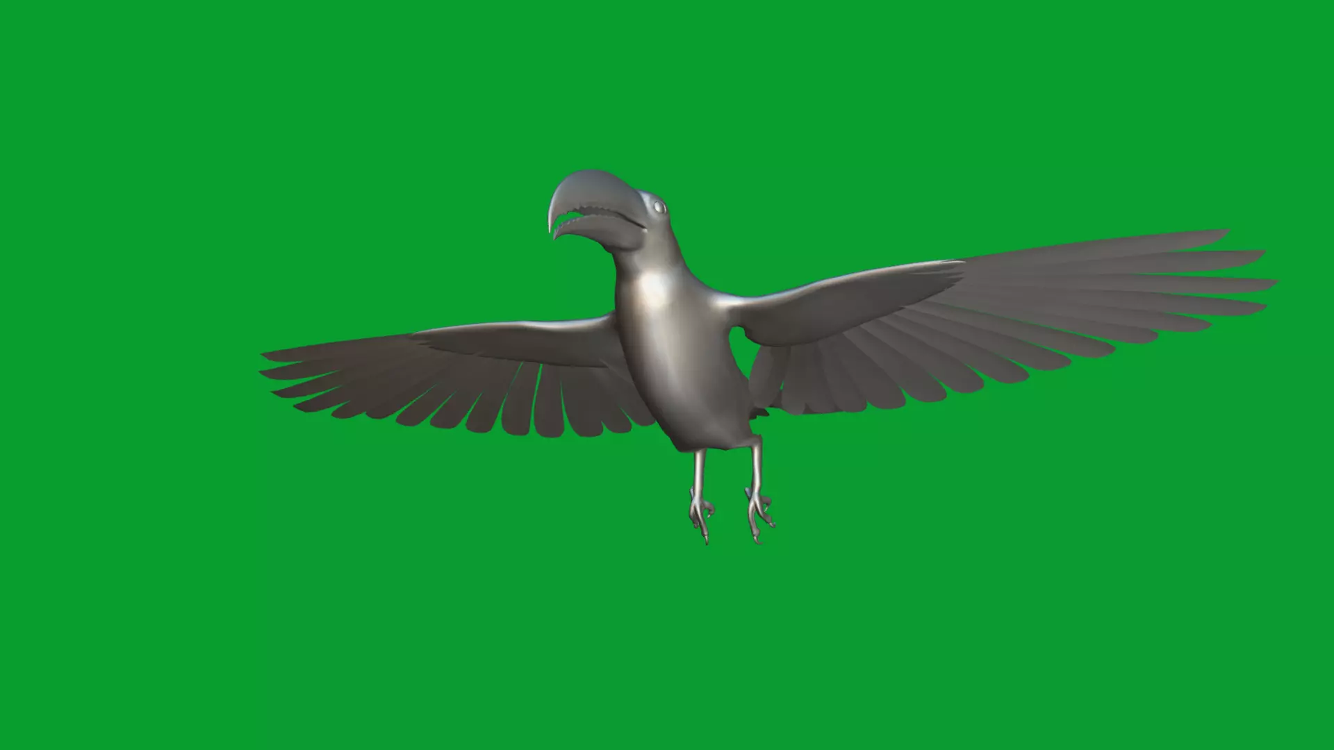 Toucan Bird Low-poly 3D model_15