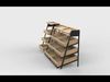 Wooden tiered 3D model_1