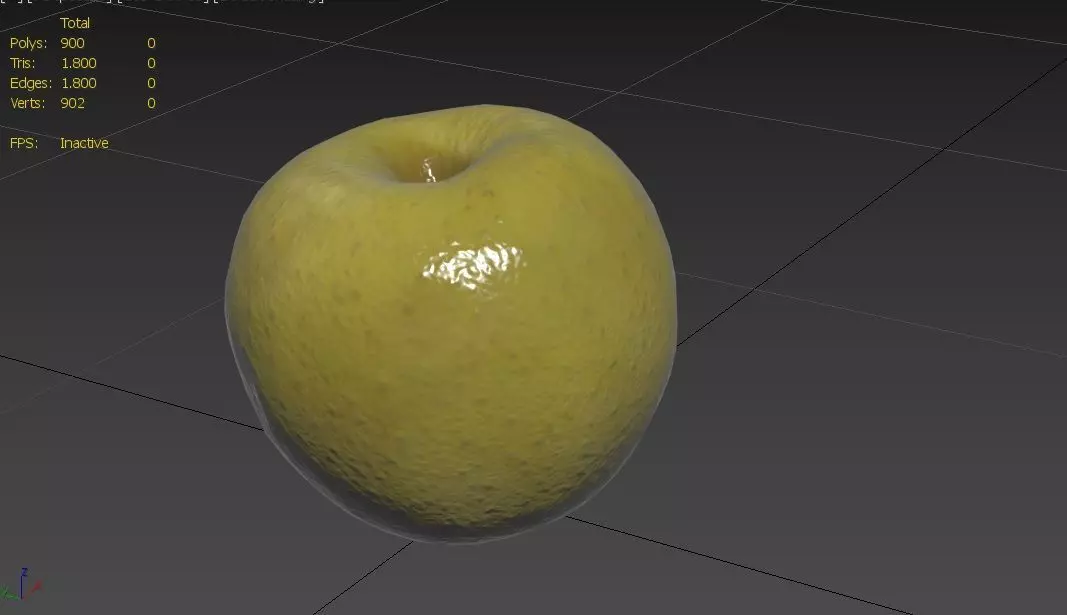 Apple M03 Low-poly 3D model_2
