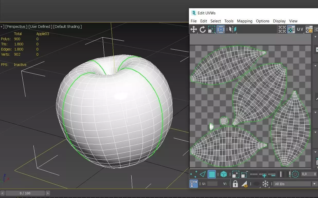 Apple M03 Low-poly 3D model_3