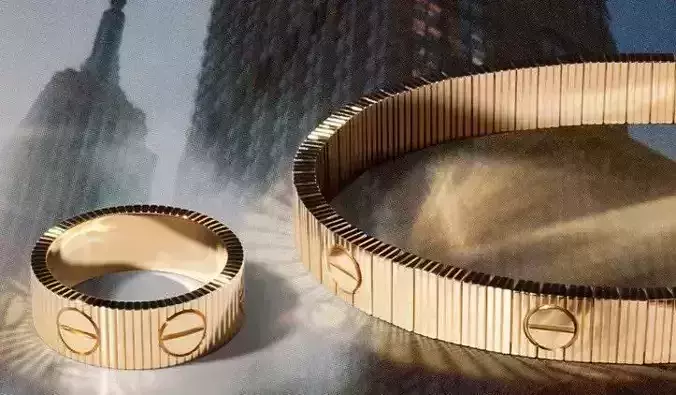 Love Unlimited Ring and bracelet 3D Model Collection