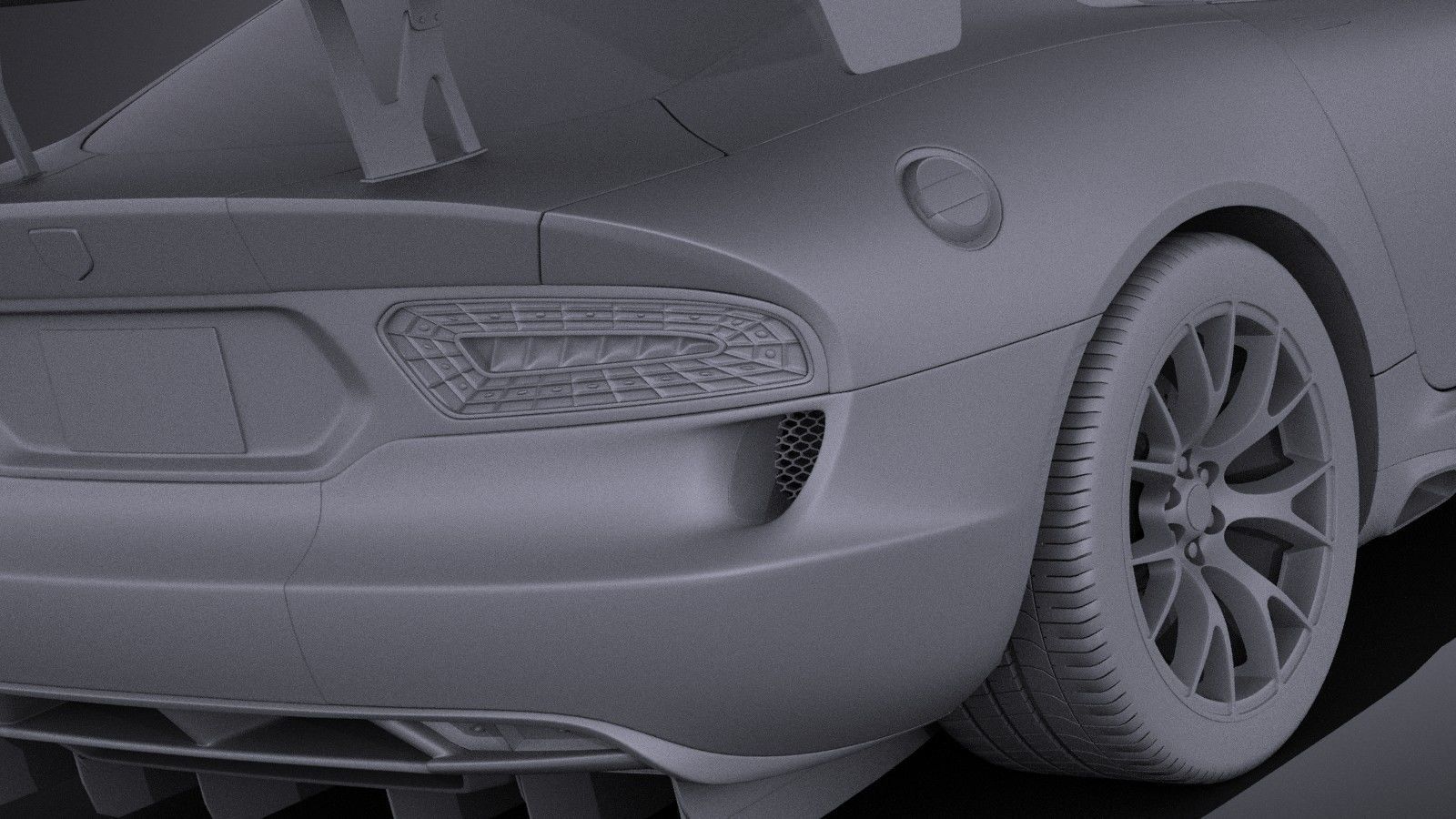 Dodge Viper ACR 2016 VRAY 3D model_10