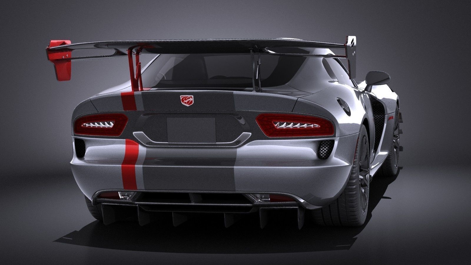Dodge Viper ACR 2016 VRAY 3D model_4