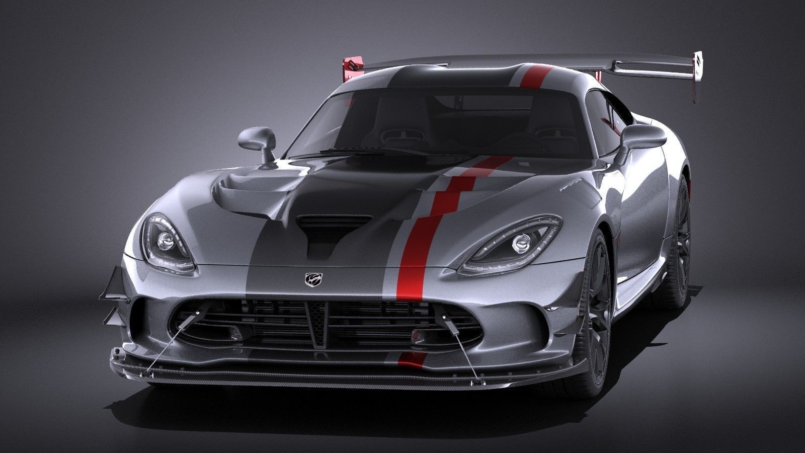Dodge Viper ACR 2016 VRAY 3D model_1