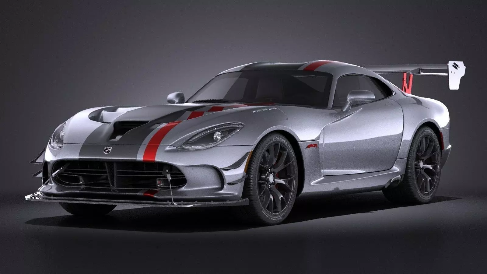 Dodge Viper ACR 2016 VRAY 3D model_0