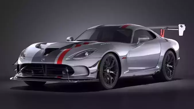 Dodge Viper ACR 2016 VRAY 3D model