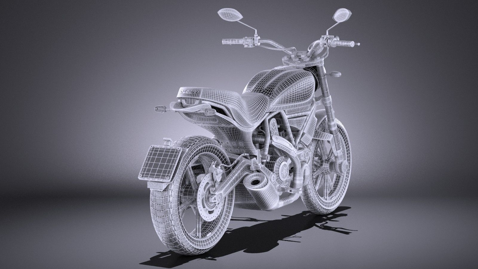 Ducati Scrambler Icon 2015 VRAY 3D model_13