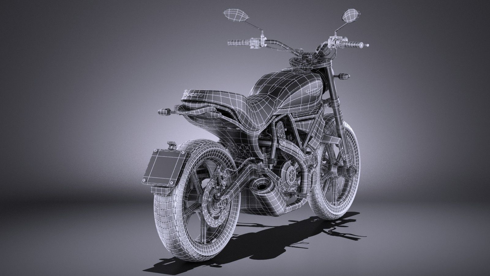 Ducati Scrambler Icon 2015 VRAY 3D model_15