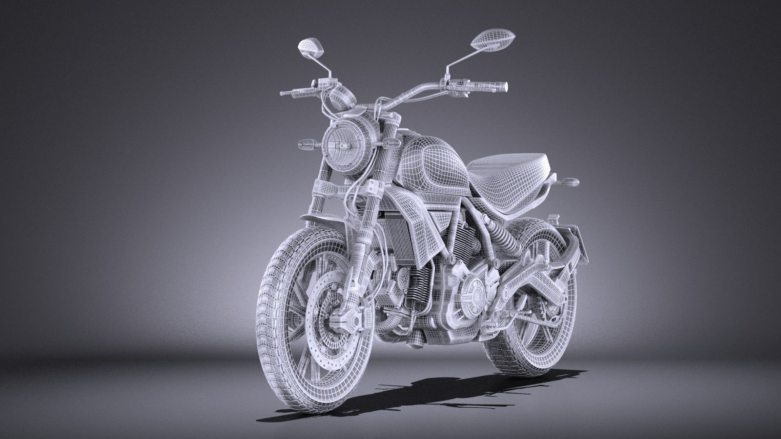 Ducati Scrambler Icon 2015 VRAY 3D model_12