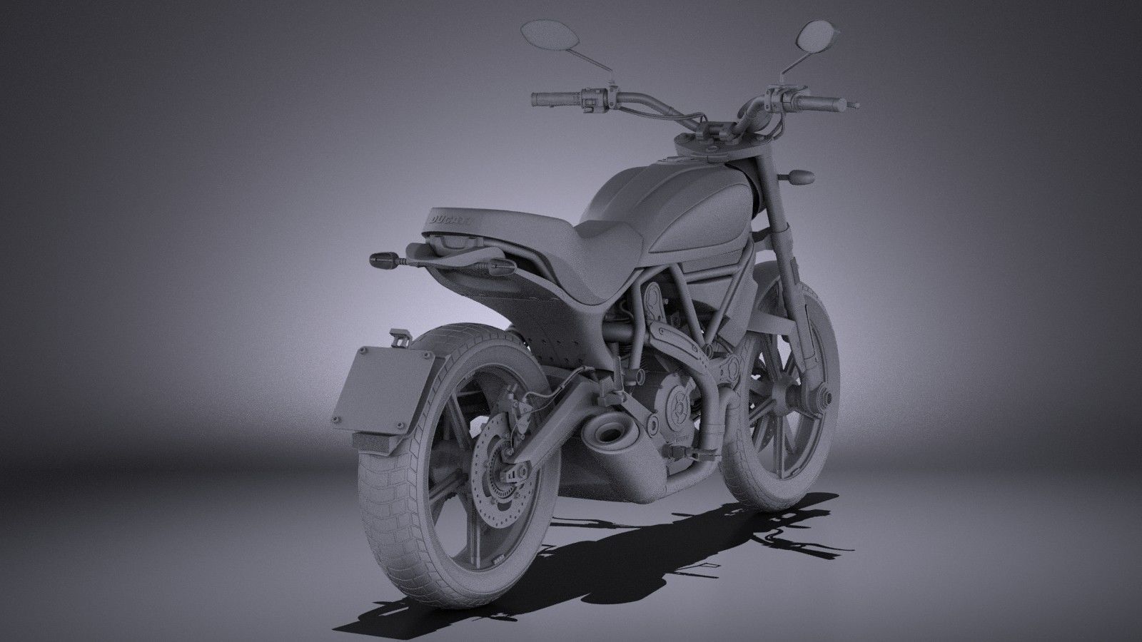 Ducati Scrambler Icon 2015 VRAY 3D model_11