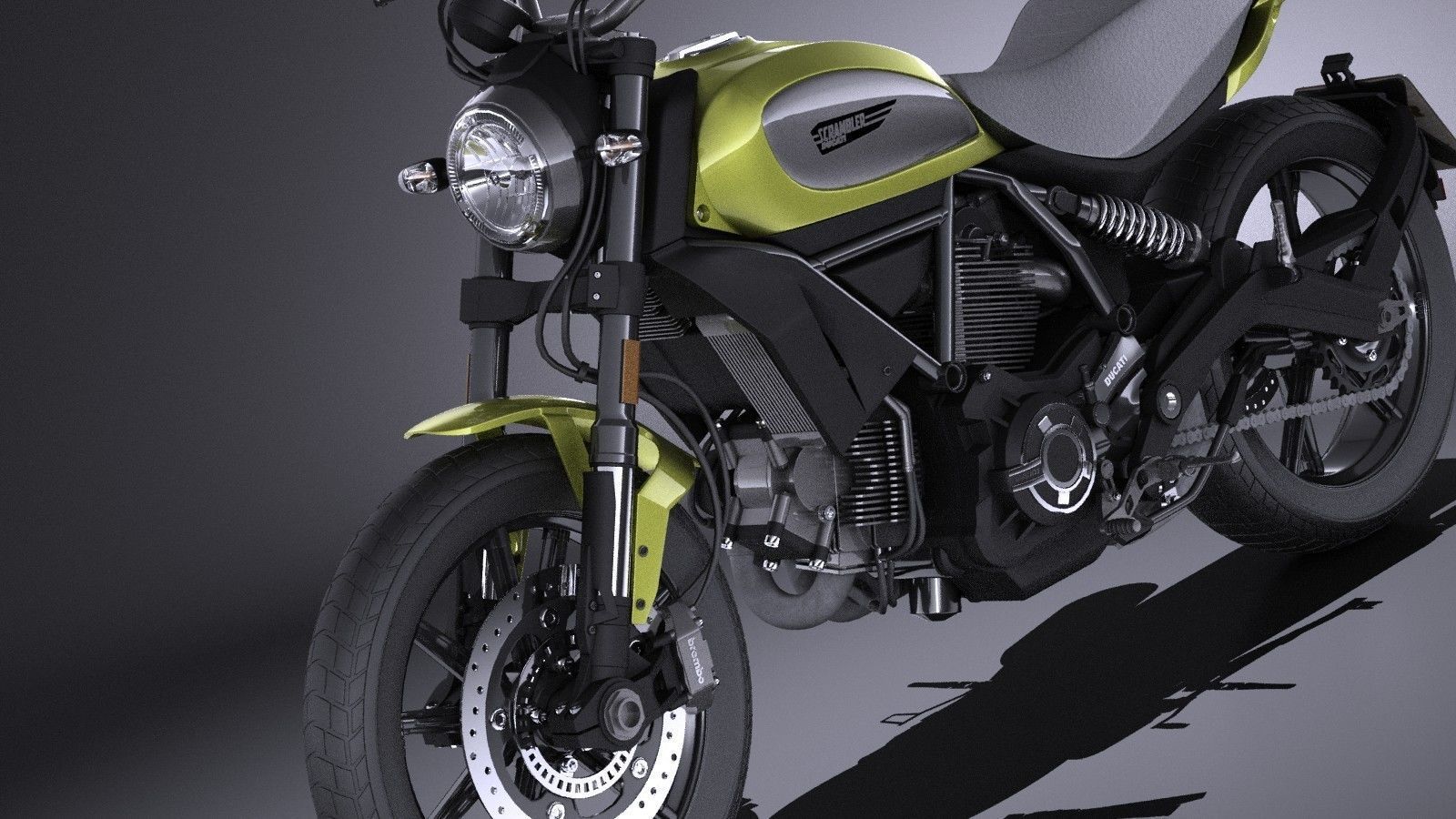 Ducati Scrambler Icon 2015 VRAY 3D model_2