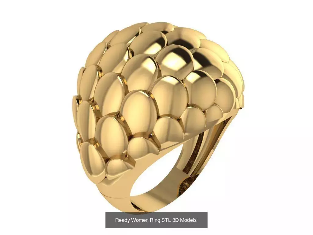 Women Gold Ring Models 100pcs 3D Model Collection_103