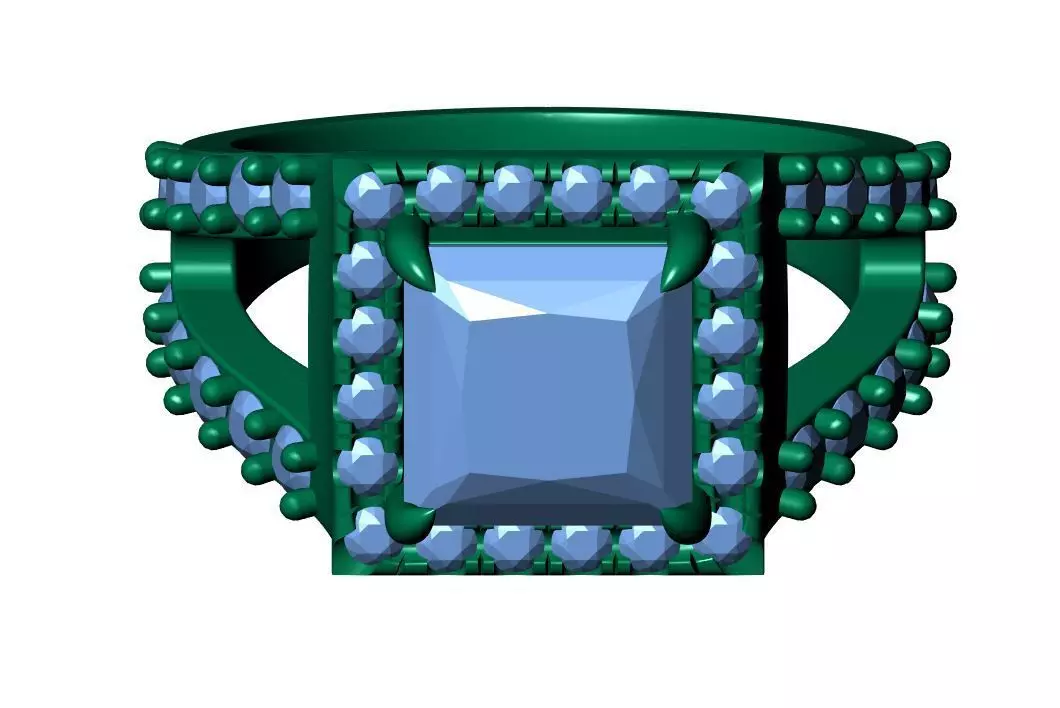 princess engagement ring 3D print model_12