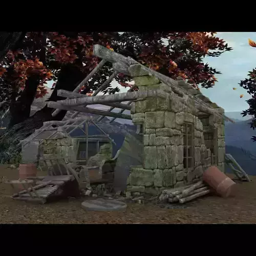 Derelict Buildings Lightwave obj