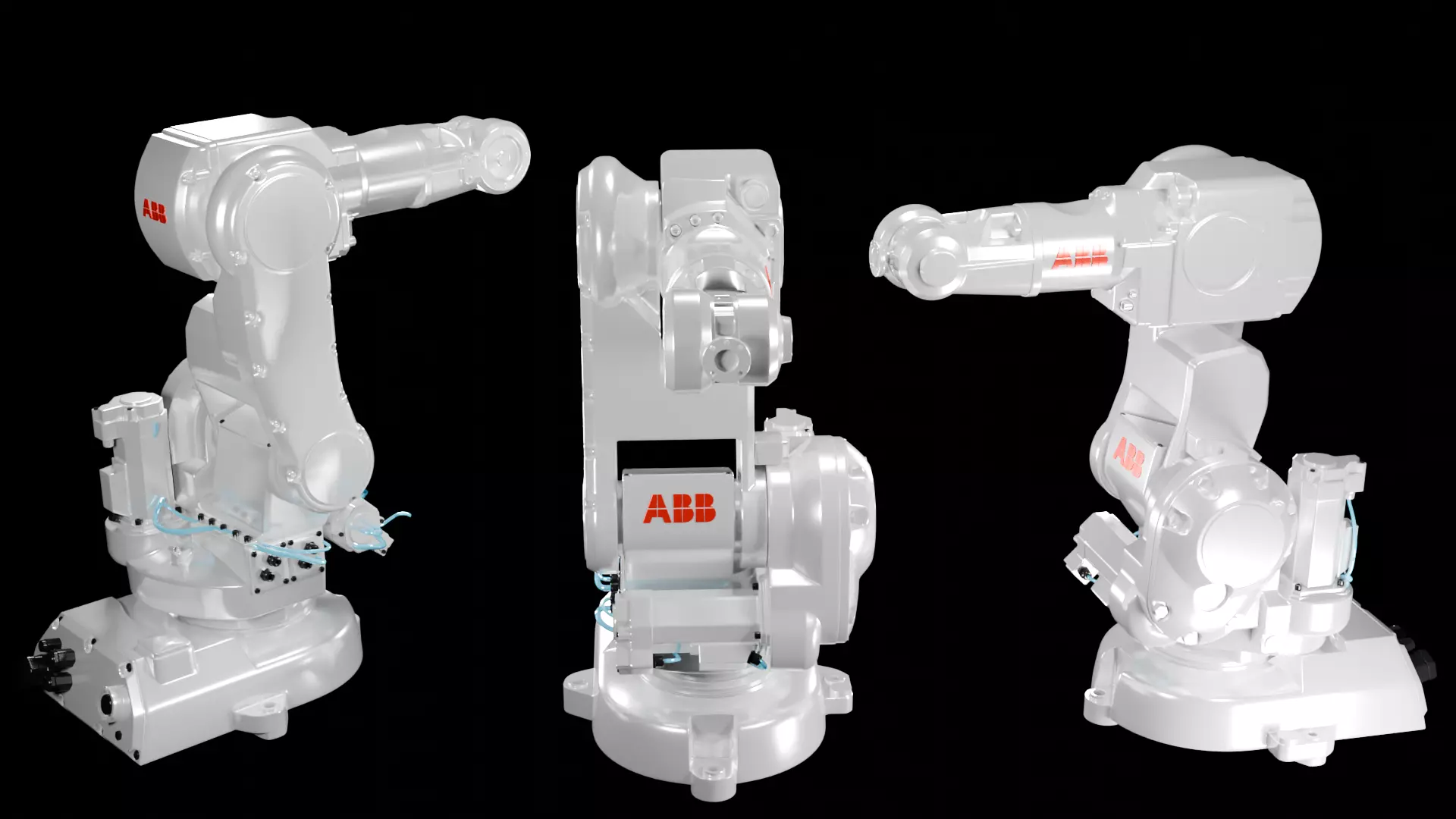 ABB IRB 140 Industrial Robotic Arm 3D Model High Detail 3D model