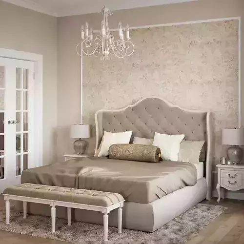 Blush Rose Baroque Floral Wallpaper