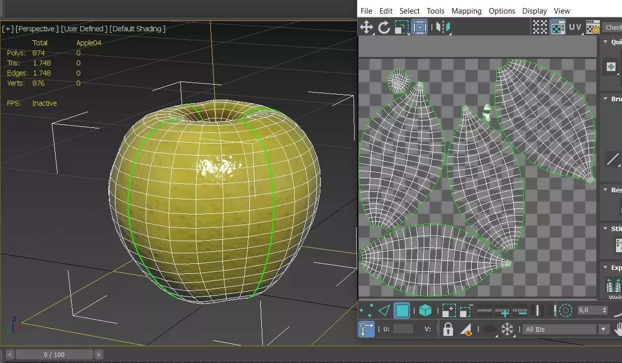 Apple M04 Low-poly 3D model_3