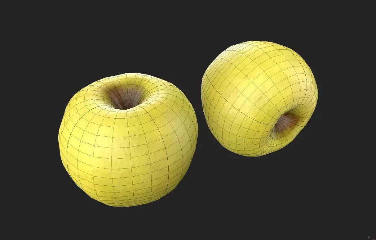 Apple M04 Low-poly 3D model_1