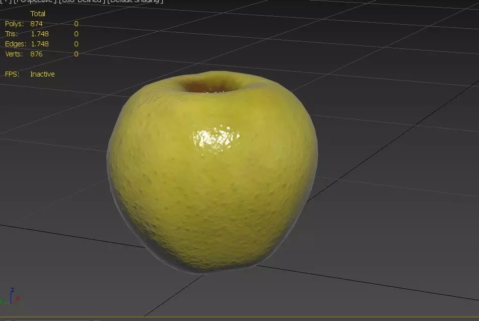 Apple M04 Low-poly 3D model_2