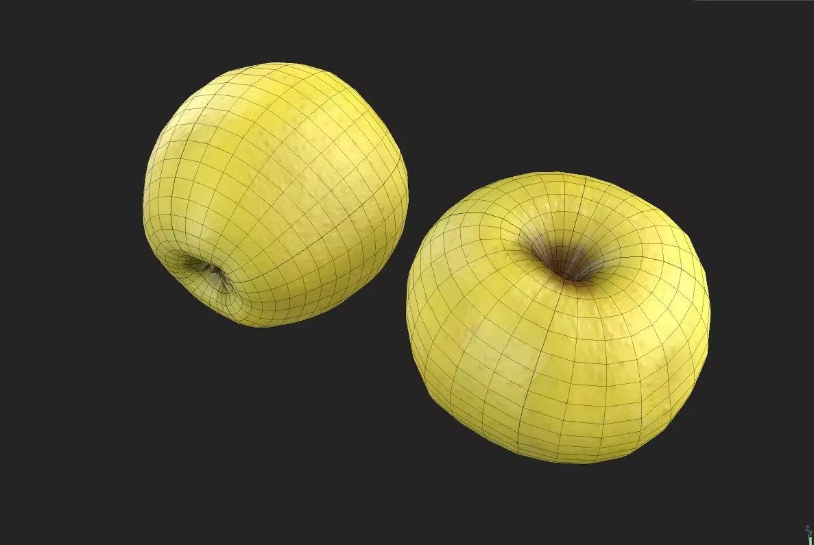 Apple M04 Low-poly 3D model_7