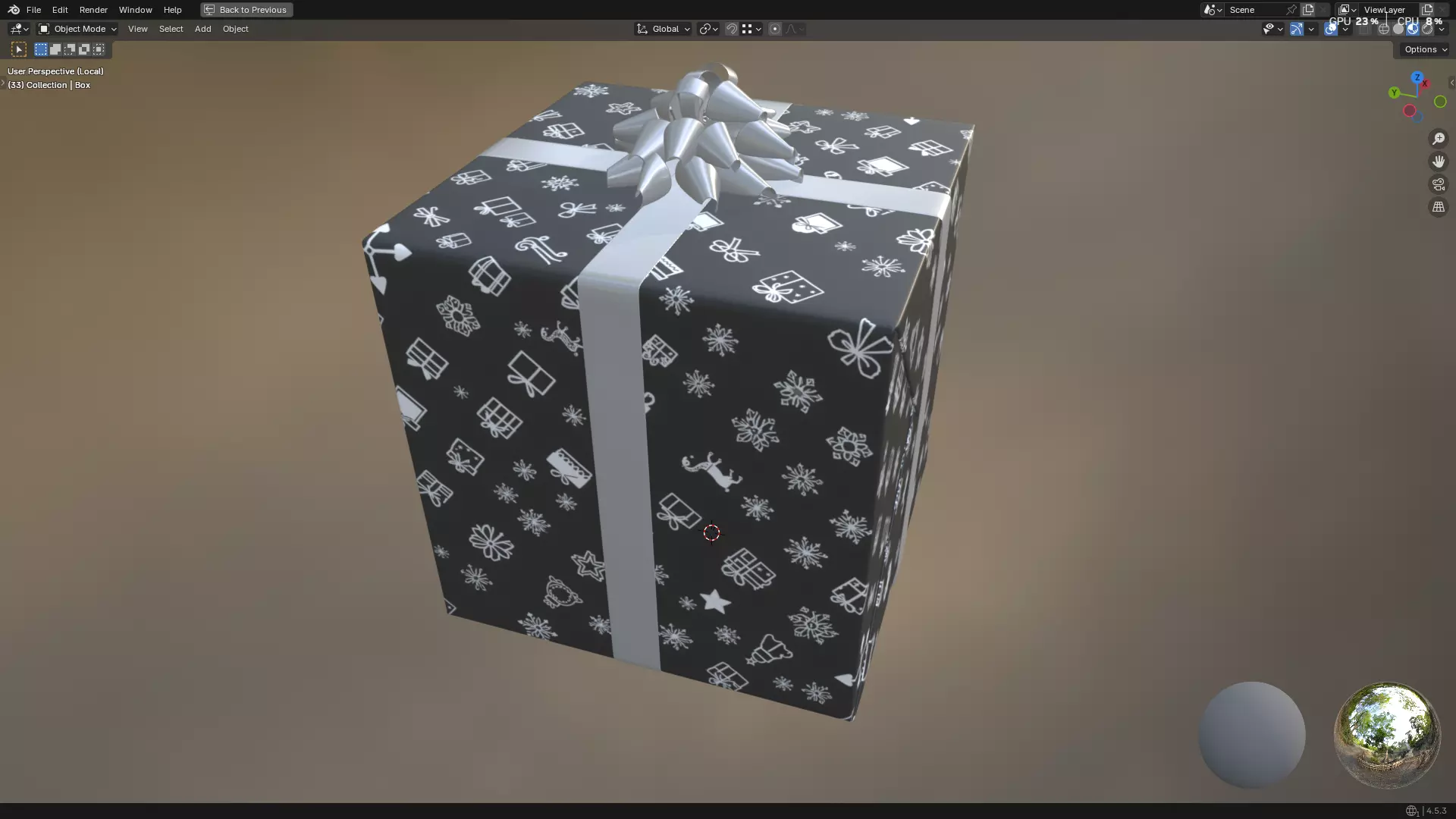 Christmas Present PBR 01 3D model_17