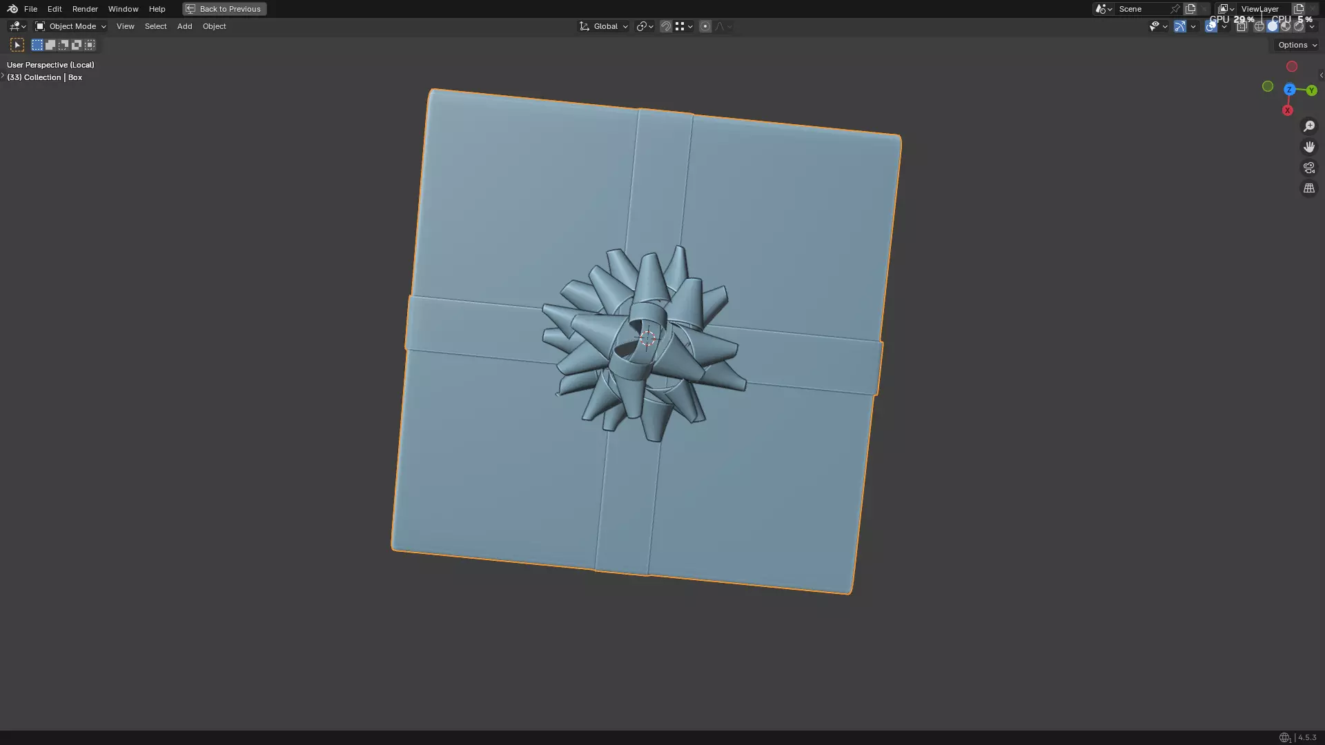 Christmas Present PBR 01 3D model_34