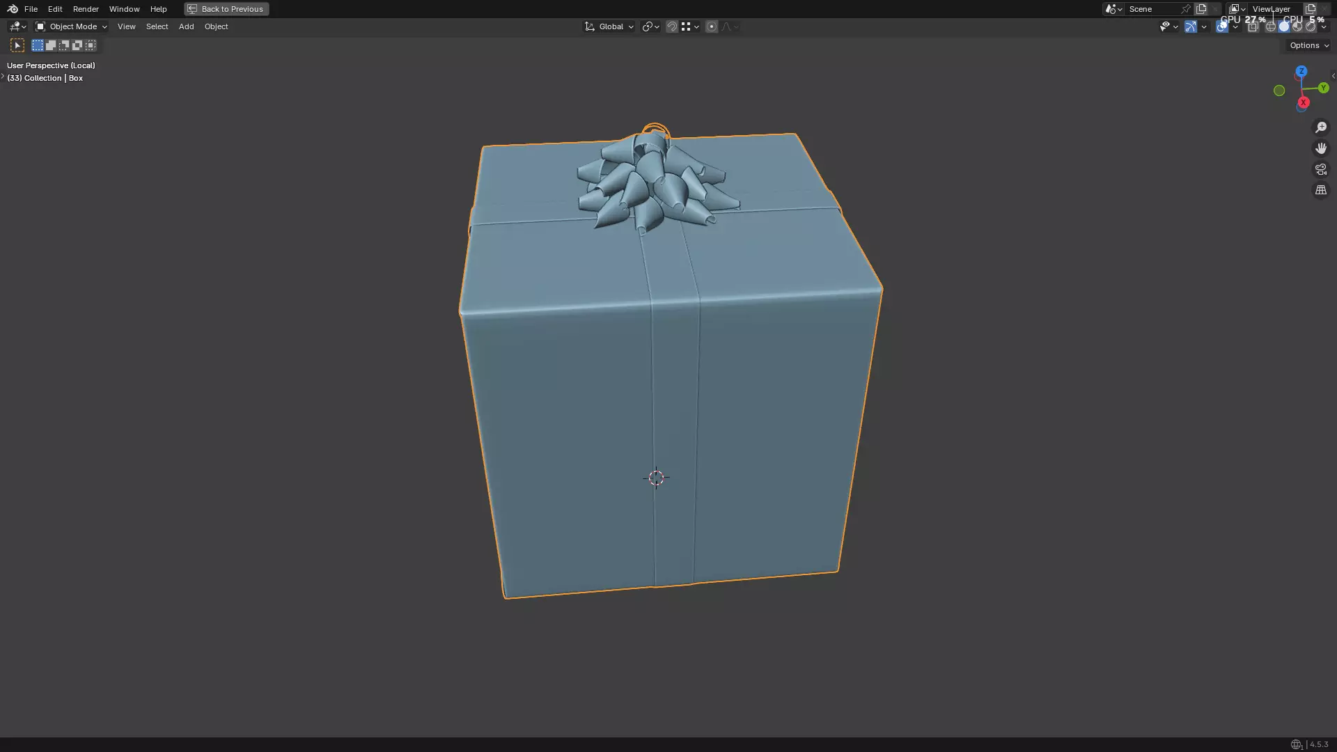 Christmas Present PBR 01 3D model_29