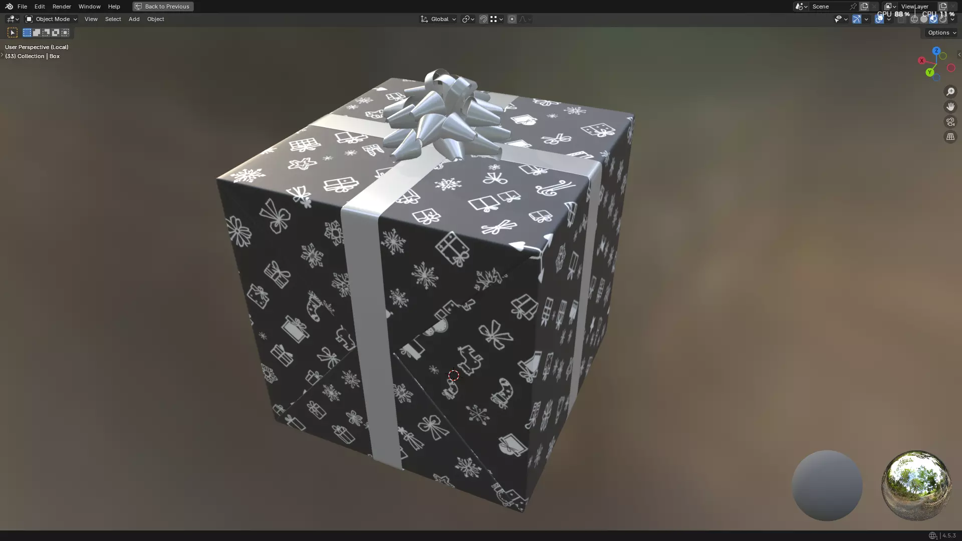 Christmas Present PBR 01 3D model_19