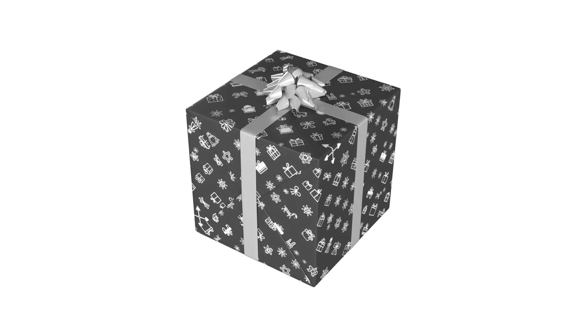 Christmas Present PBR 01 3D model_0