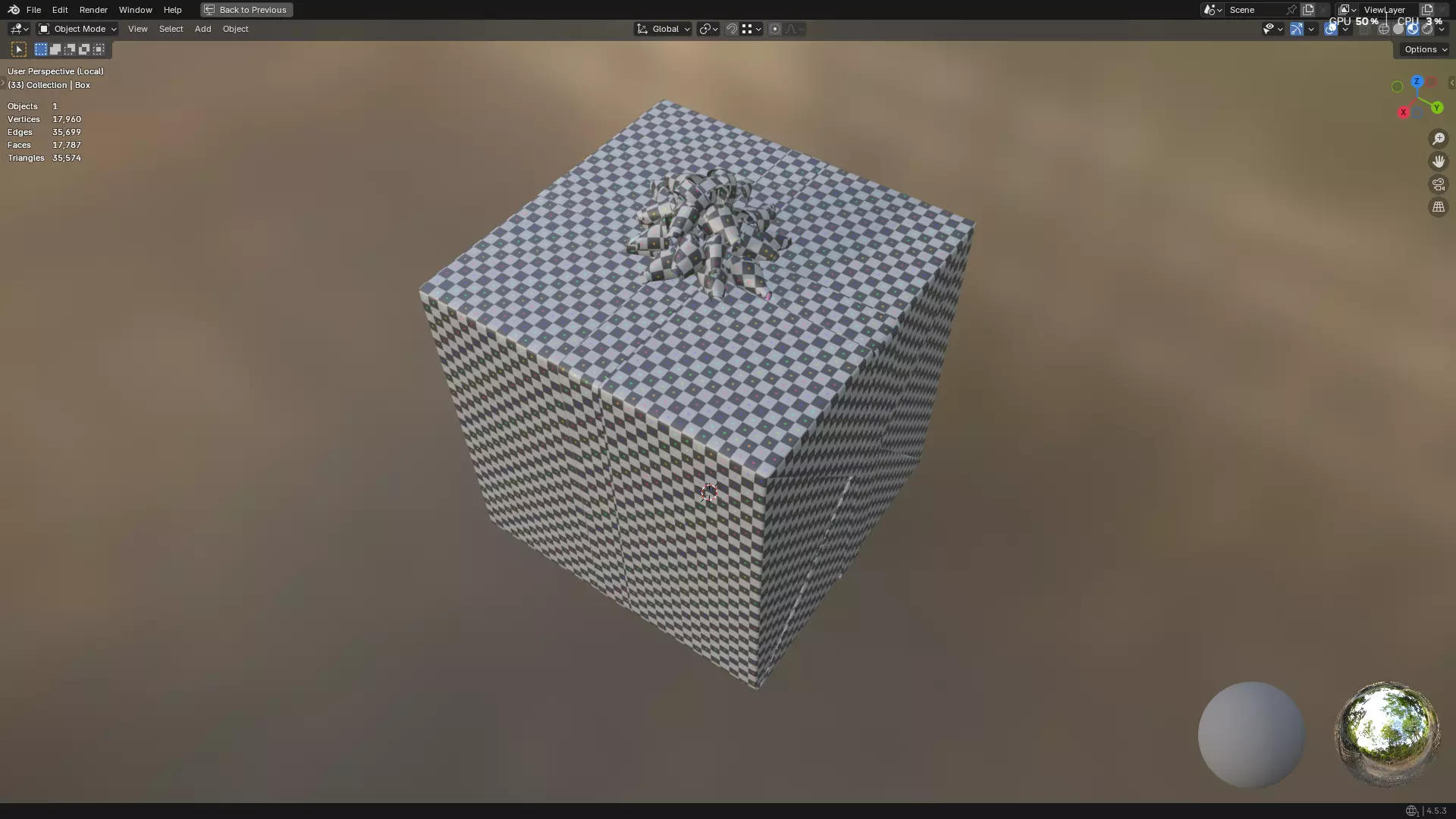 Christmas Present PBR 01 3D model_46