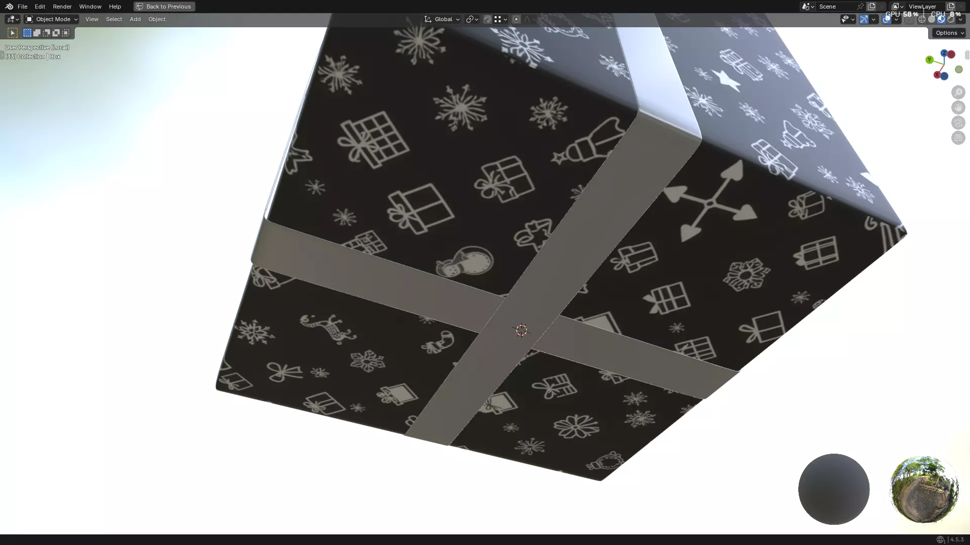 Christmas Present PBR 01 3D model_13