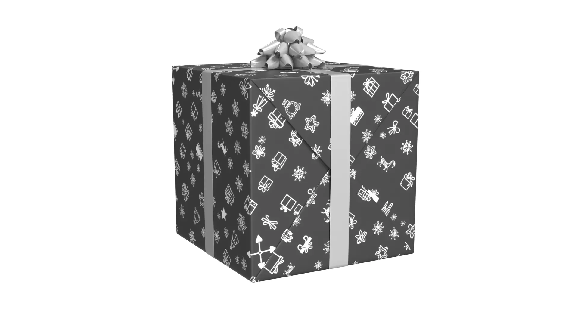 Christmas Present PBR 01 3D model_4