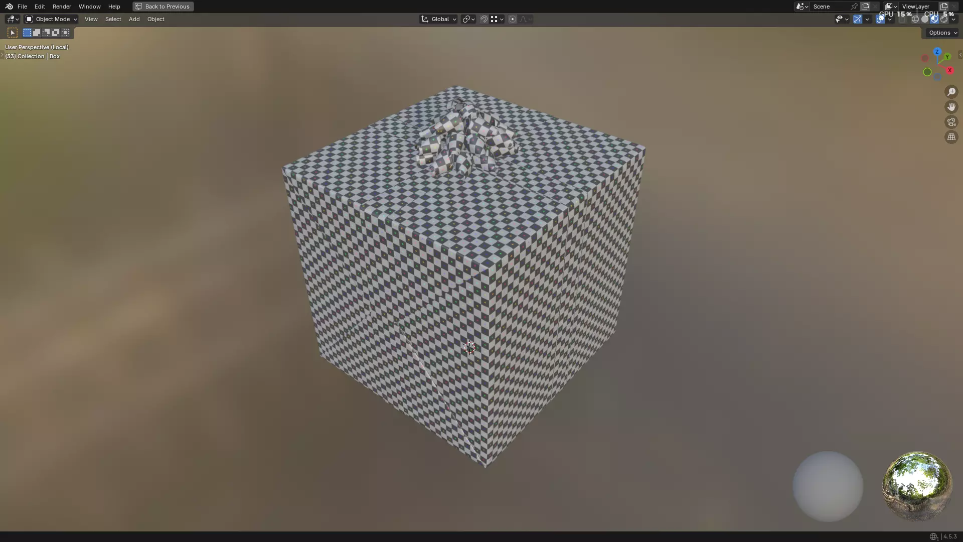 Christmas Present PBR 01 3D model_45