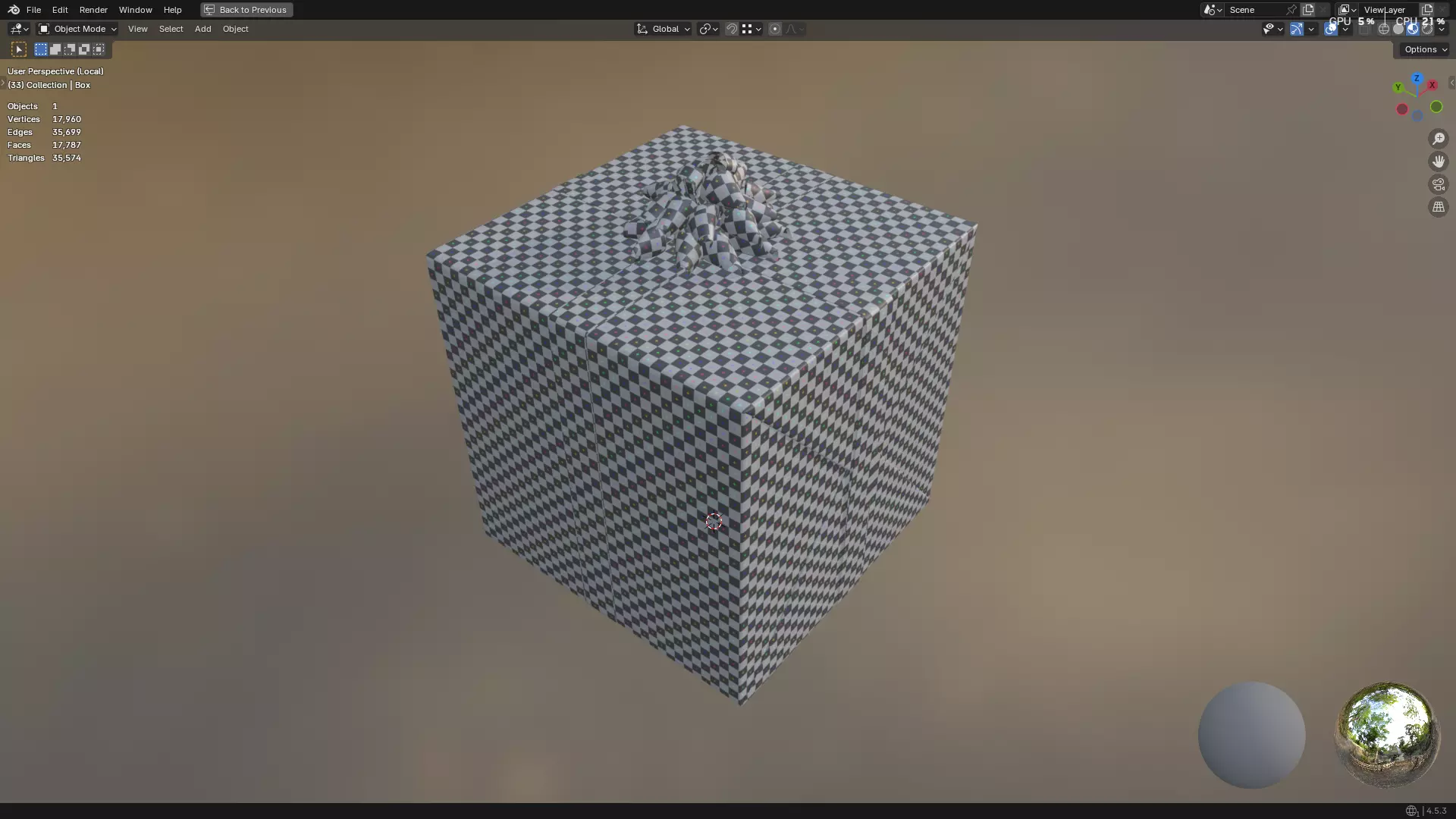 Christmas Present PBR 01 3D model_47