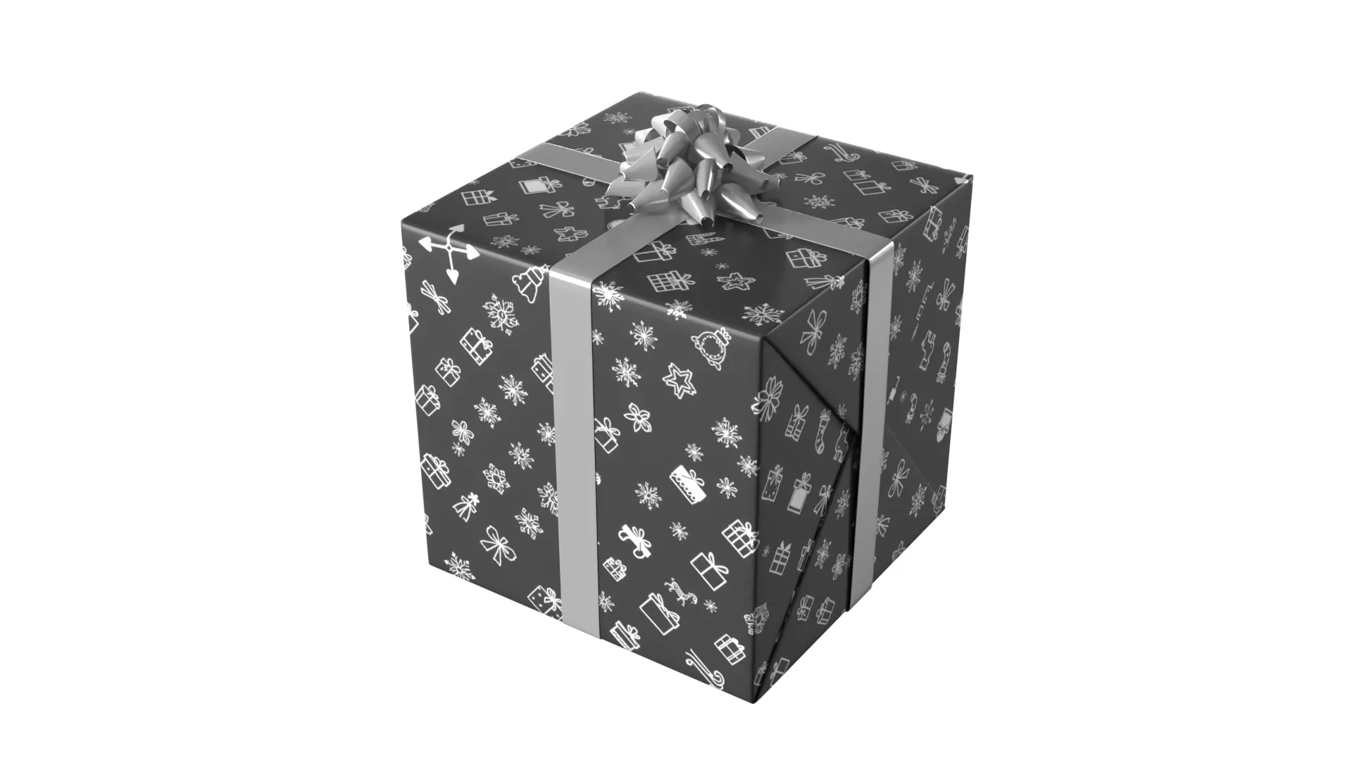 Christmas Present PBR 01 3D model_1