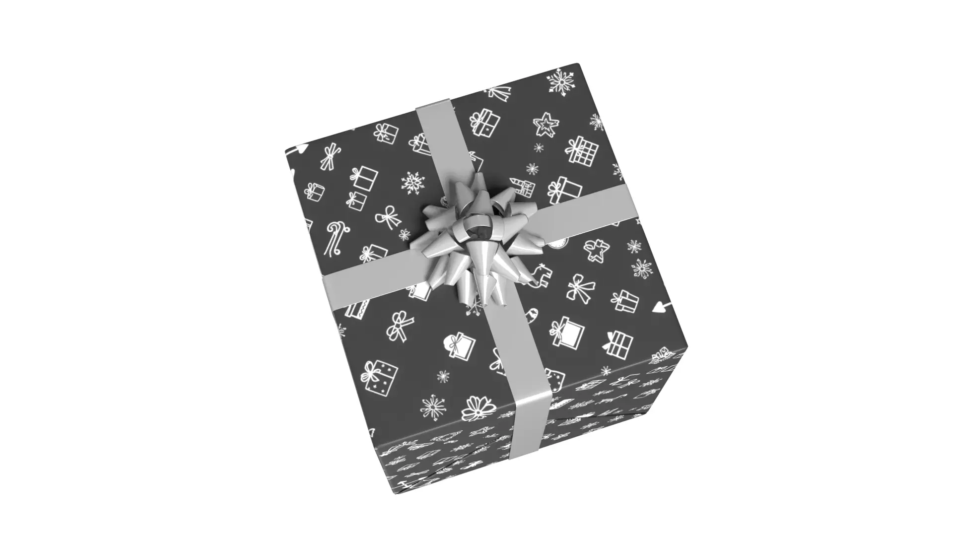 Christmas Present PBR 01 3D model_3