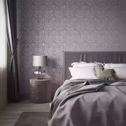 Art Deco Swirl Wallpaper