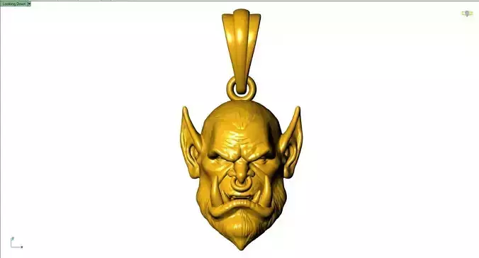 Beastman Revelations Head Pendant Model STL 3DM