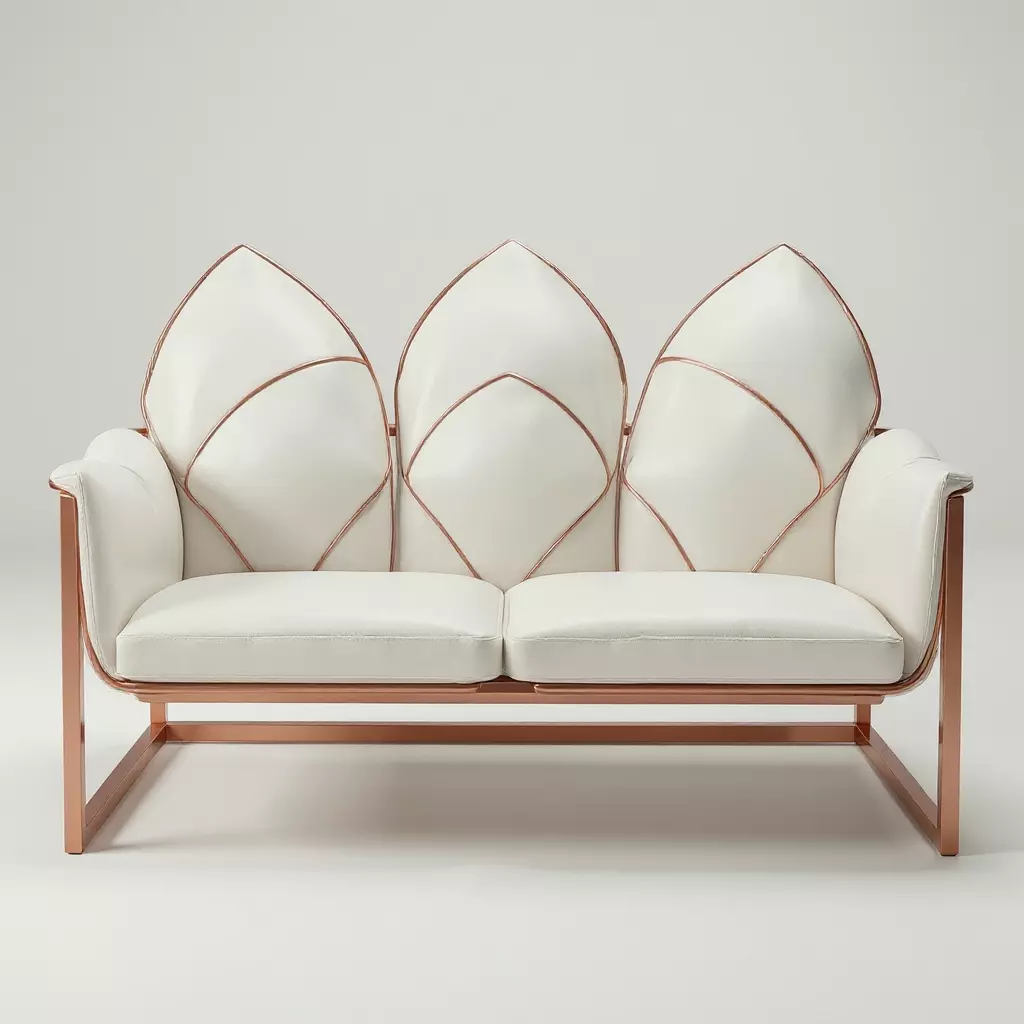 Lushin Three Seater Sofa 3D model_1