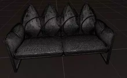 Lushin Three Seater Sofa 3D model_10