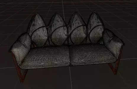 Lushin Three Seater Sofa 3D model_9