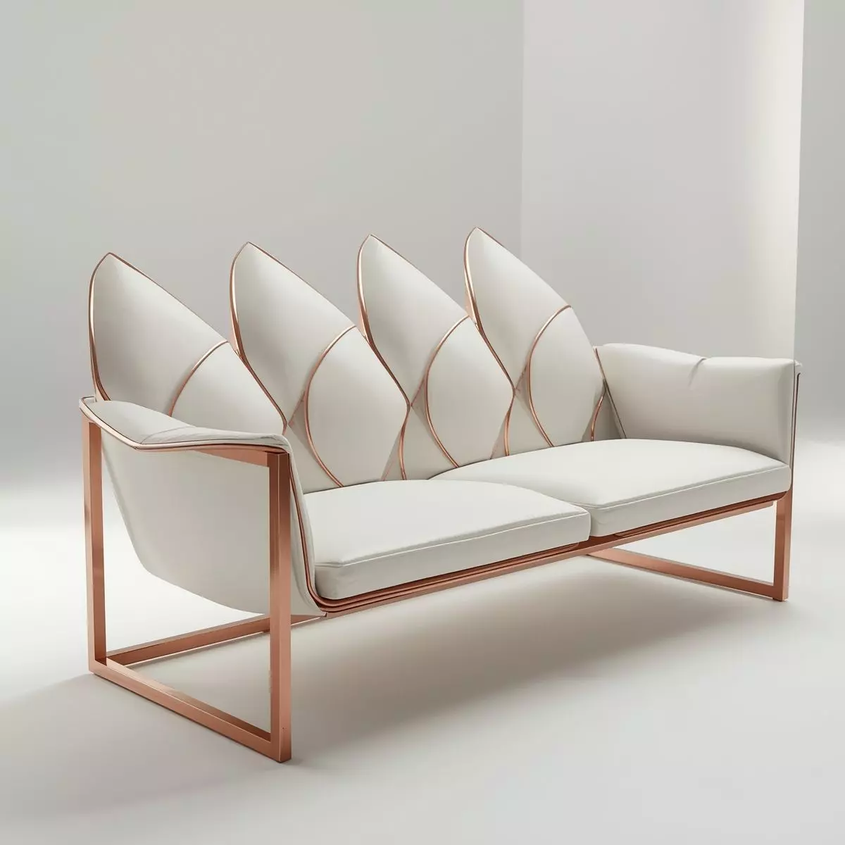 Lushin Three Seater Sofa 3D model_0