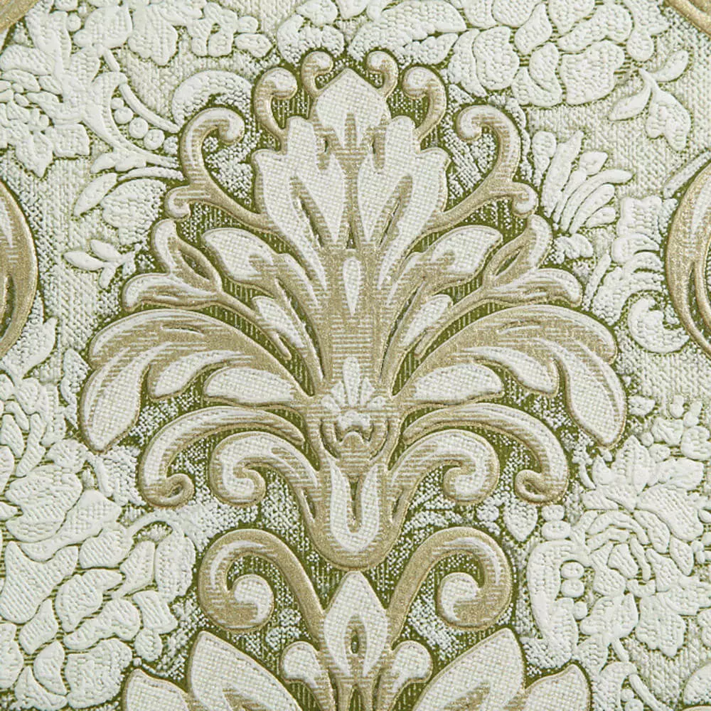 Regal Olive Damask Wallpaper Texture_1