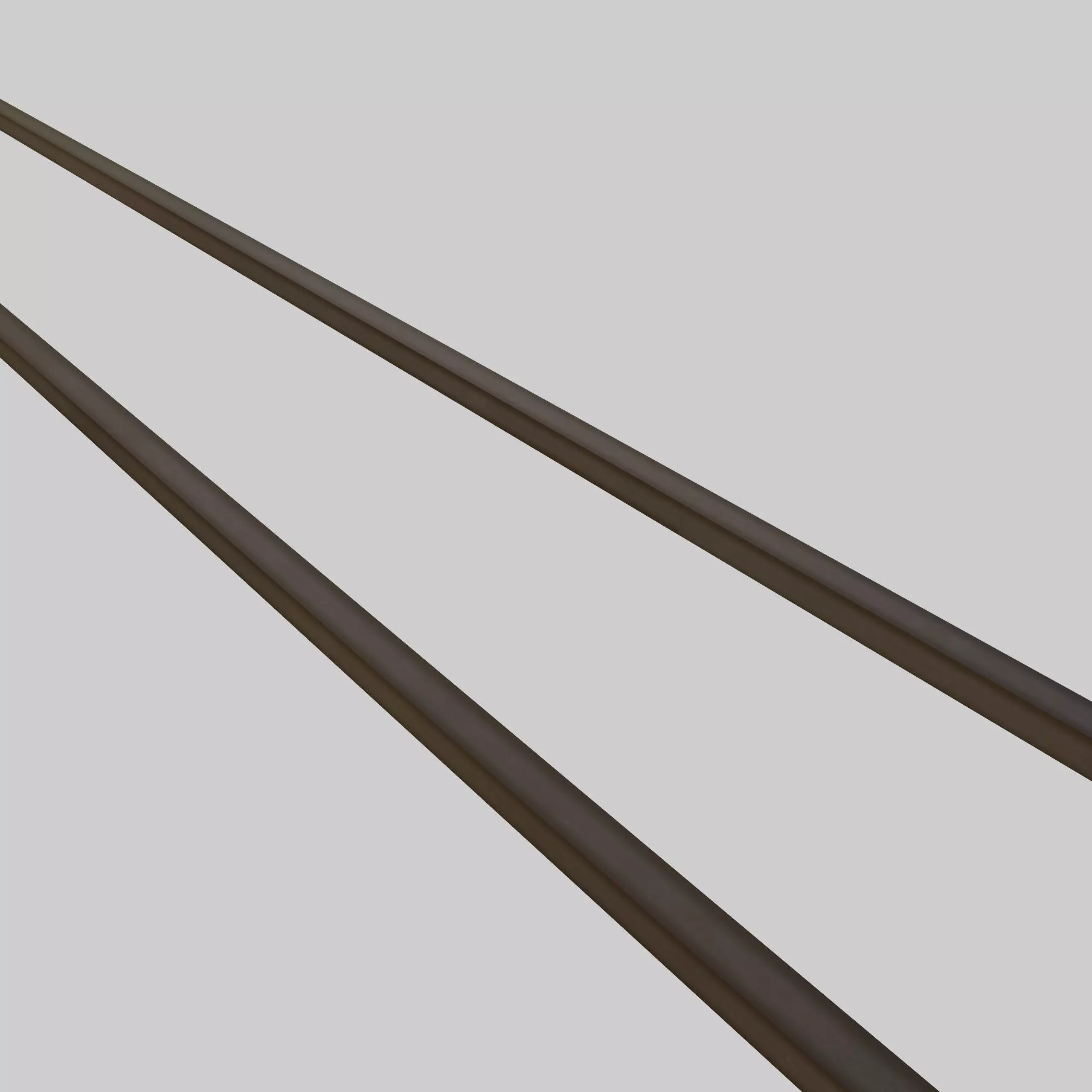 Crane Rail Free low-poly 3D model_1